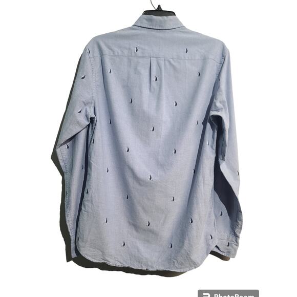 J. Crew Flex Sailboat Print Oxford Shirt - Picture 2 of 5